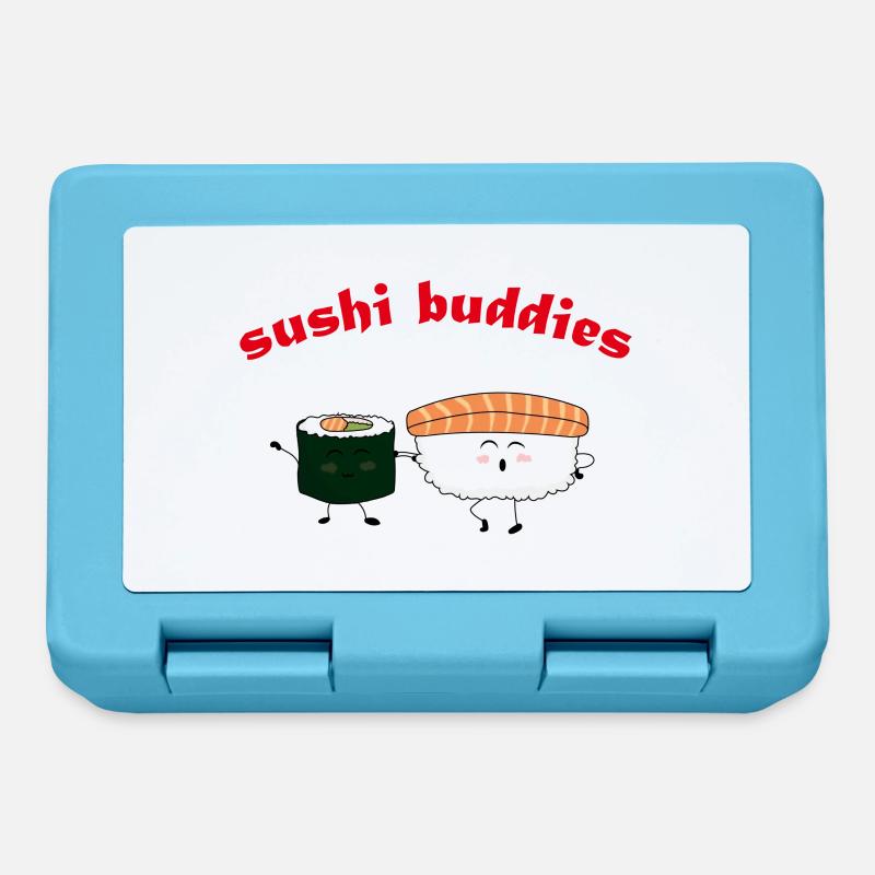 copains de sushi - Boîte à goûter - bleu saphir