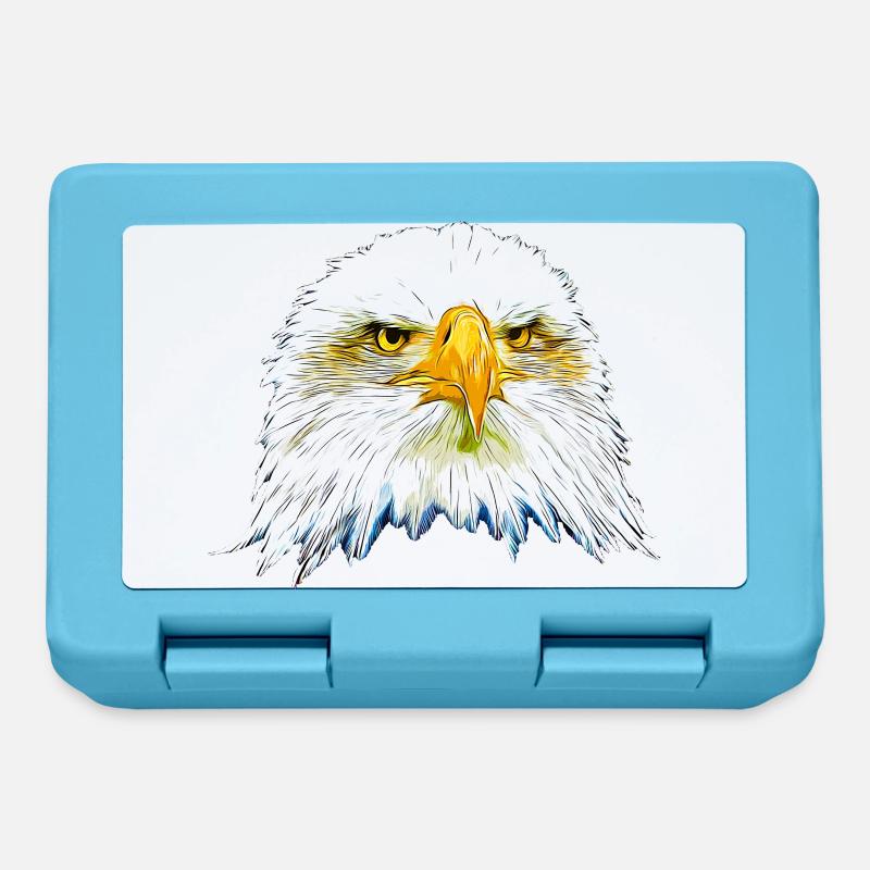 gxp eagle bald eagle vector art - Lunchbox - sapphire blue