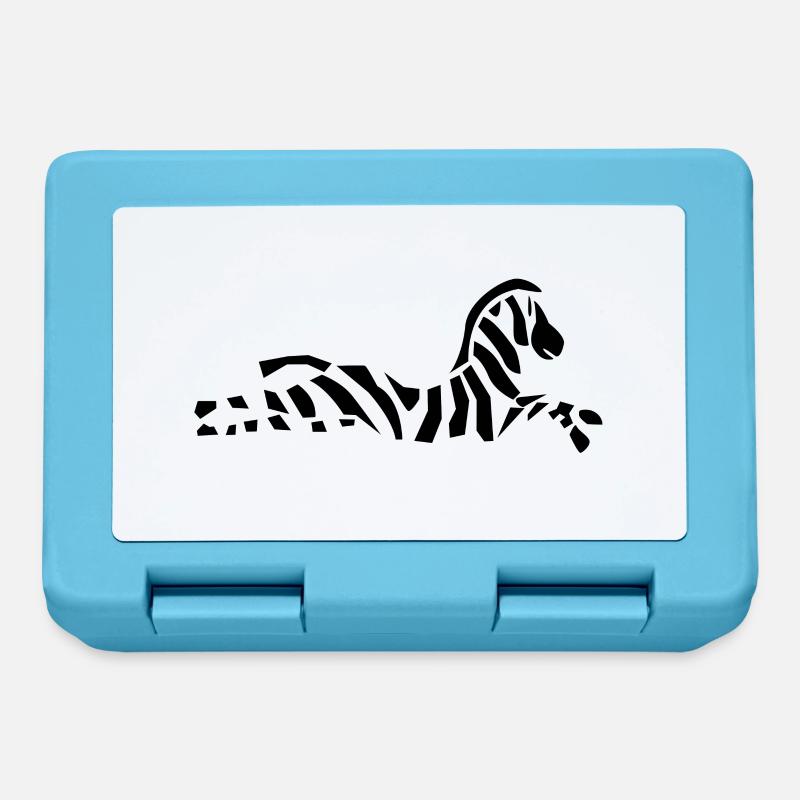 Zebra - Lunchbox - sapphire blue
