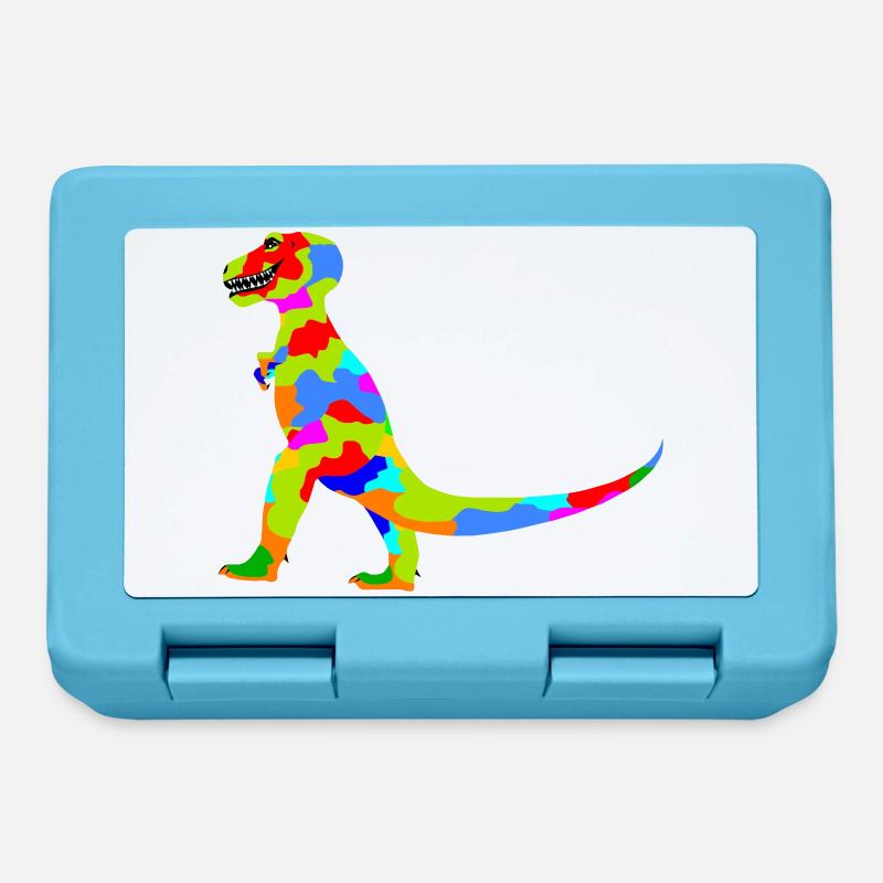 Dinosaur - Lunchbox - sapphire blue