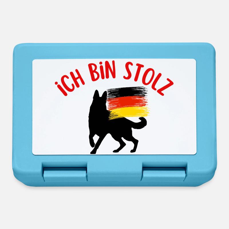 I am German - Lunchbox - sapphire blue