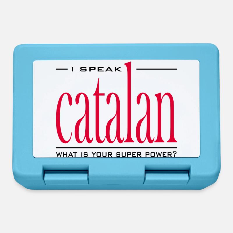 Superpuissance catalane - Boîte à goûter - bleu saphir