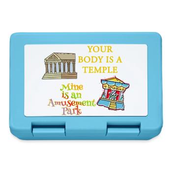 Temple Body Vergnügungspark - Brotdose - Saphirblau - Vorne