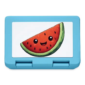 Kawaii Wassermelone Scheibe - Brotdose - Saphirblau - Vorne