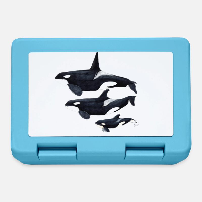 Orca - orque - arce - Boîte à goûter - bleu saphir