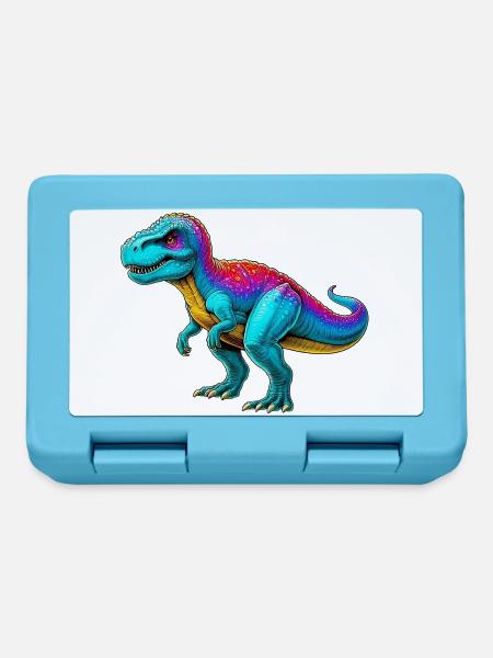 Dinosaurier - Brotdose - Saphirblau