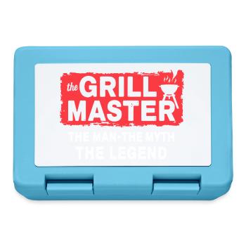 The Grillmaster BBQ Grillen Kultspruch - Brotdose - Saphirblau - Vorne