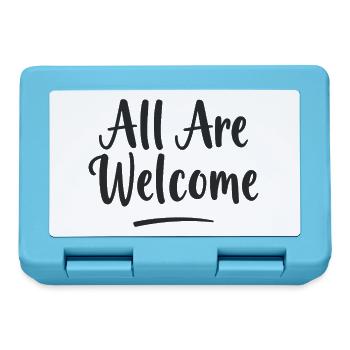 All Are Welcome - Brotdose - Saphirblau - Vorne
