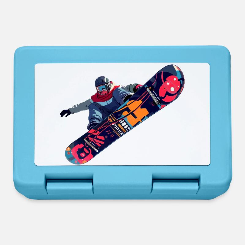 planche à neige - Boîte à goûter - bleu saphir