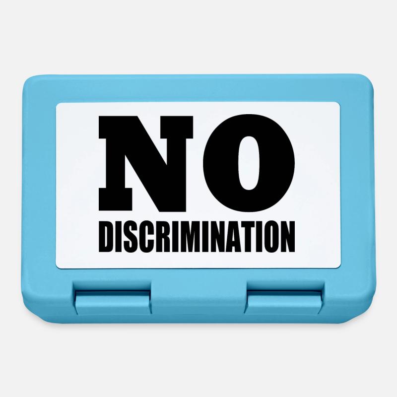 no discrimination - Brotdose - Saphirblau