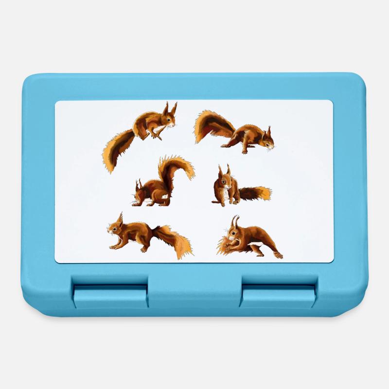 Squirrel - Lunchbox - sapphire blue