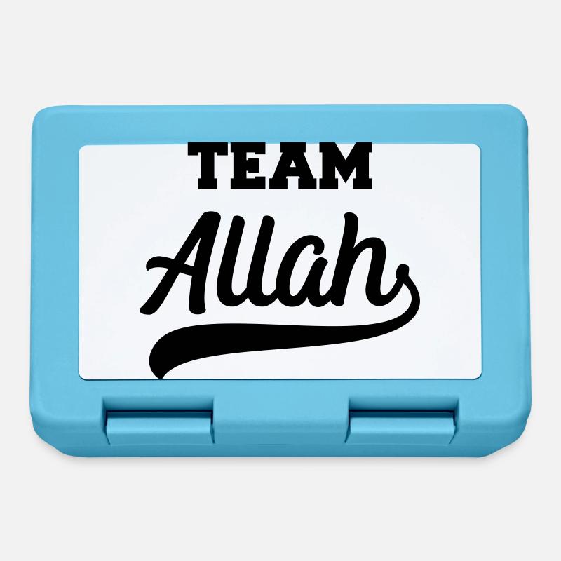 Team Allah cool gift for believing Muslims - Lunchbox - sapphire blue