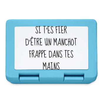 Humour - Drôle - Blague - Rire - Fun - Cool - Boîte à goûter - bleu saphir - Devant