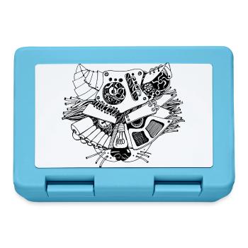 steampank raccoon - Lunchbox - sapphire blue - Front