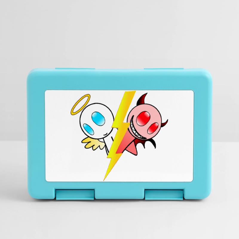 Engel oder Teufel. Gut oder böse. Lieb oder frech Brotdose