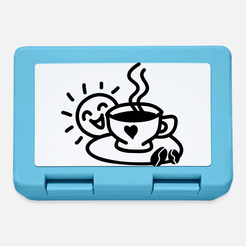 Kaffeetasse Liebe - Brotdose - Saphirblau
