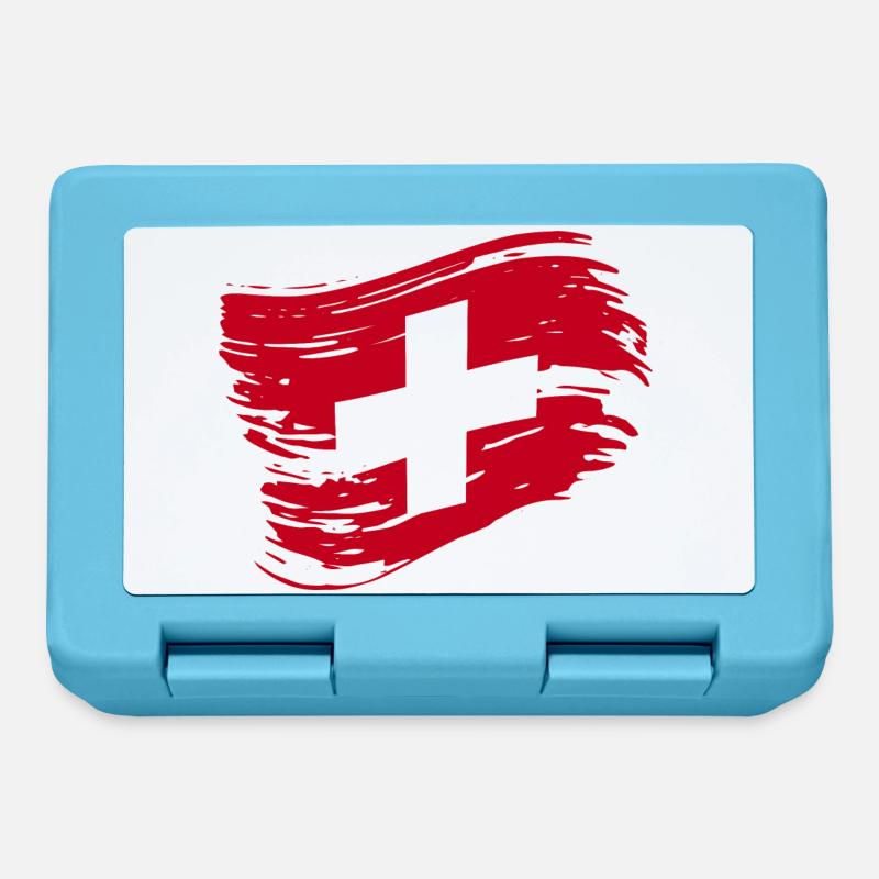 Drapeau suisse - Drapeau suisse - Boîte à goûter - bleu saphir