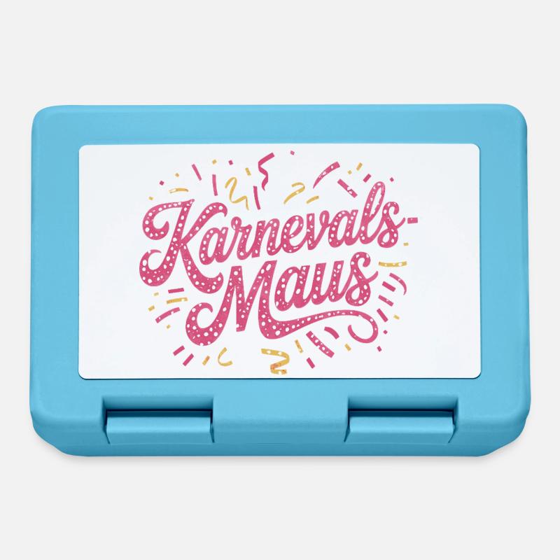 Karnevalsmaus Karneval Köln Kölner Karnevals Maus - Brotdose - Saphirblau
