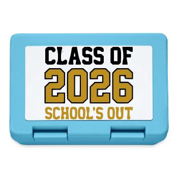 Class of 2026 Schools Out Logo - Brotdose - Saphirblau - Vorne