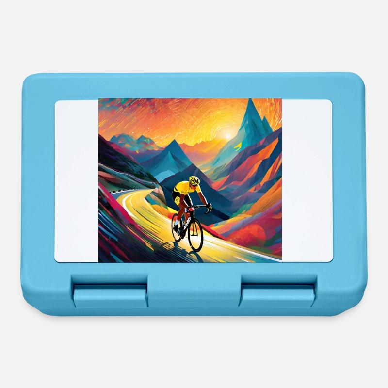 Euphoric Ascent: Chasing the Yellow Dream - Lunchbox - sapphire blue