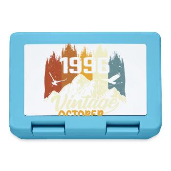 Born October 1996 - Birthday October 1996 - Lunchbox - sapphire blue - Front
