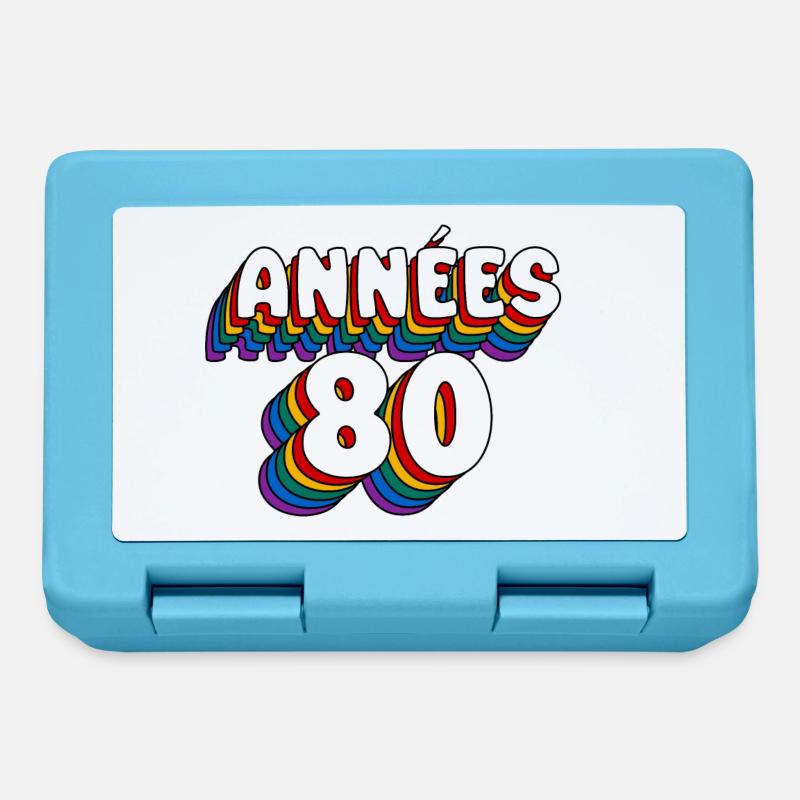 ANNÉES 80 !!! - Boîte à goûter - bleu saphir