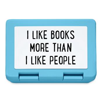 Bücher - Brotdose - Saphirblau - Vorne