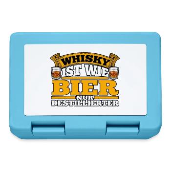 Whisky wie Bier Destilliert - Brotdose - Saphirblau - Vorne
