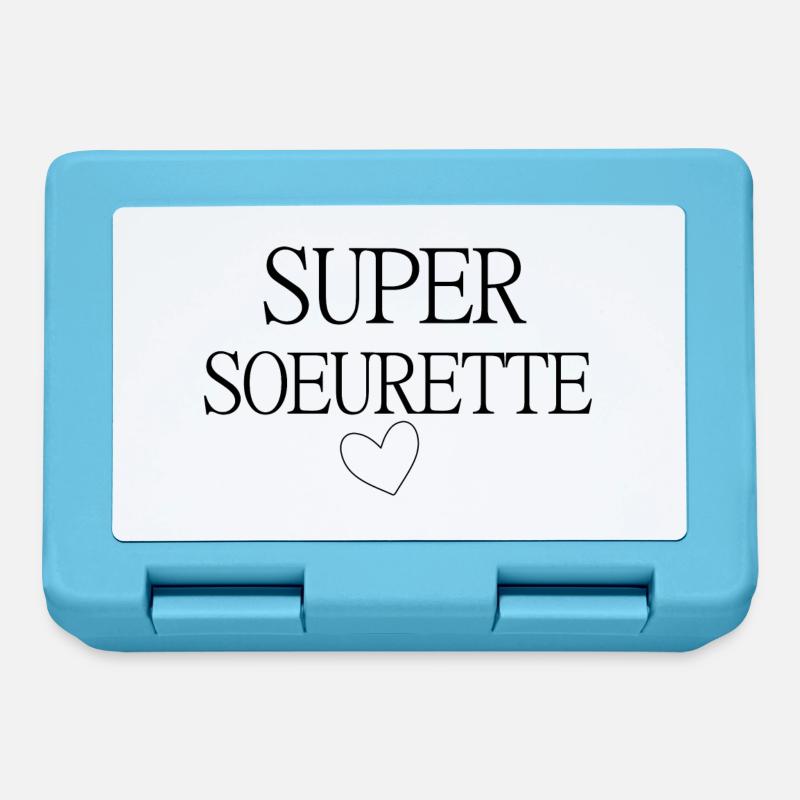 SUPER SOEURETTE COEUR - Boîte à goûter - bleu saphir