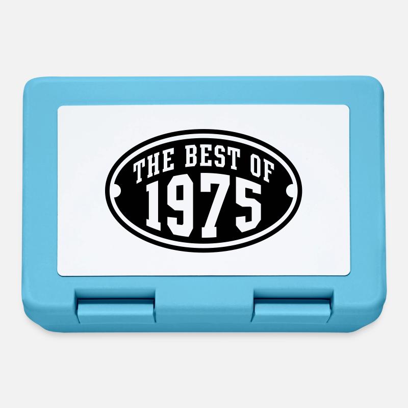LE MEILLEUR DE 1975 - conception Anniversaire - Boîte à goûter - bleu saphir