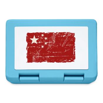 China Vintage Flag - Brotdose - Saphirblau - Vorne