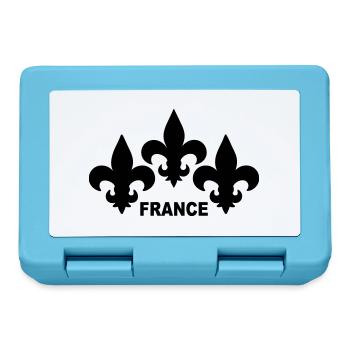 Fleurs de Lys - Boîte à goûter - bleu saphir - Devant