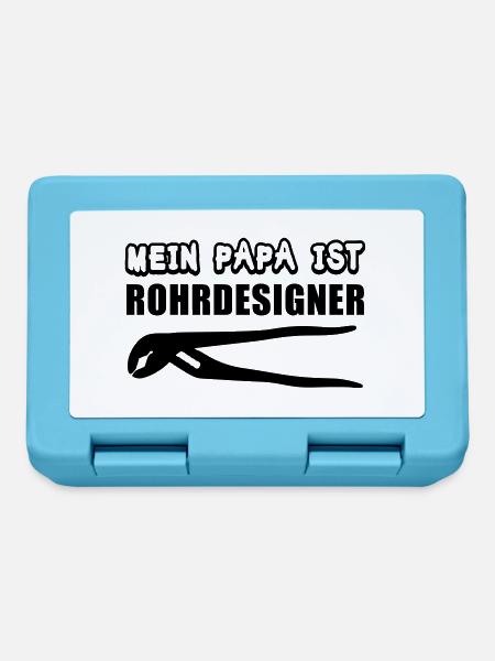 Rohrdesigner Papa - Brotdose - Saphirblau