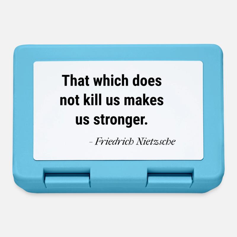 What doesn't kill you - Lunchbox - sapphire blue