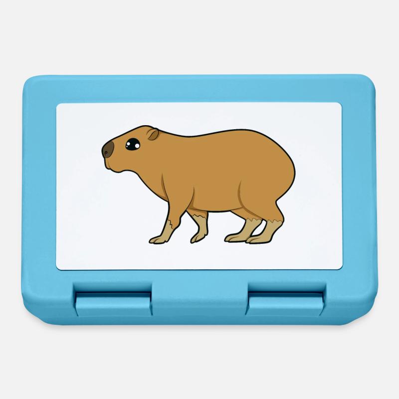 Capybara - Boîte à goûter - bleu saphir
