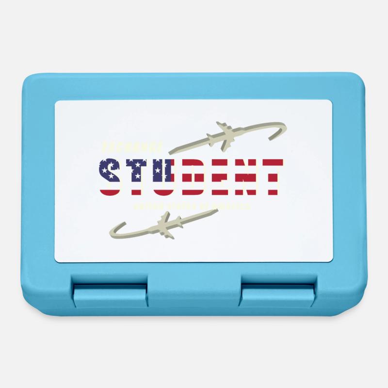 Exchange Student USA - Lunchbox - sapphire blue