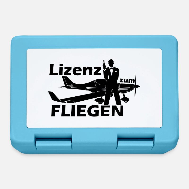 lizenz motorflug - Brotdose - Saphirblau