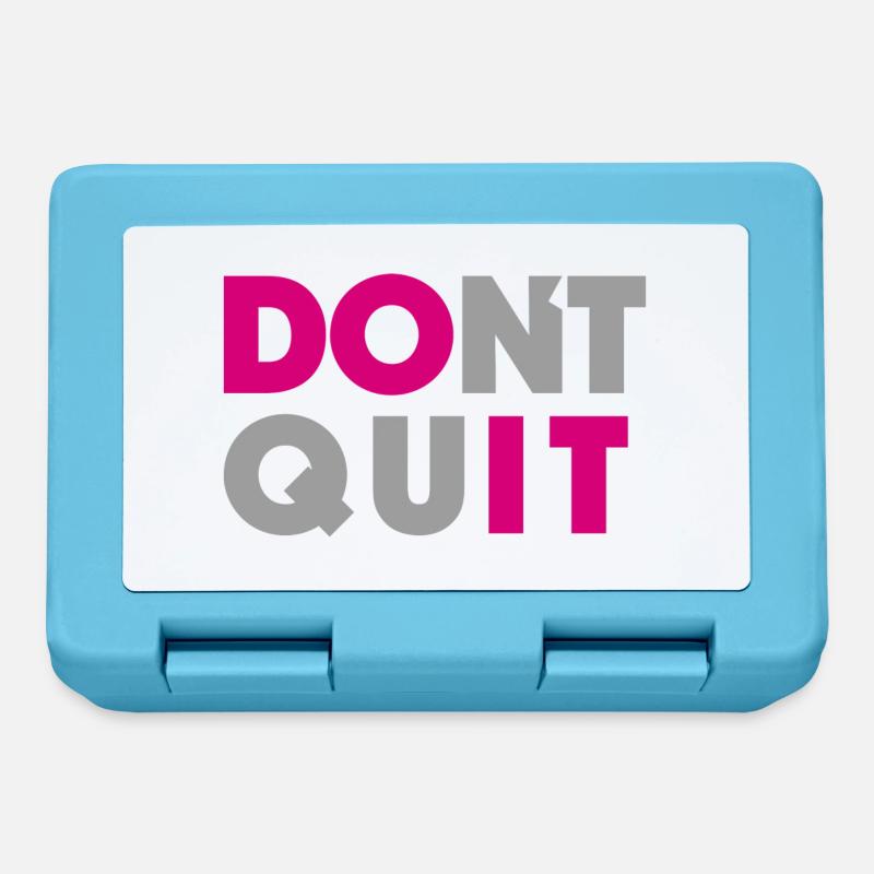 dont quit do it - Brotdose - Saphirblau