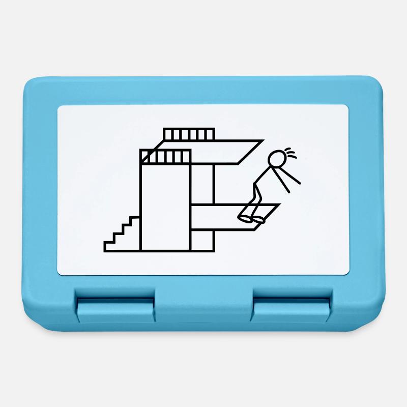 Springboard Tower Diving Diver - Lunchbox - sapphire blue