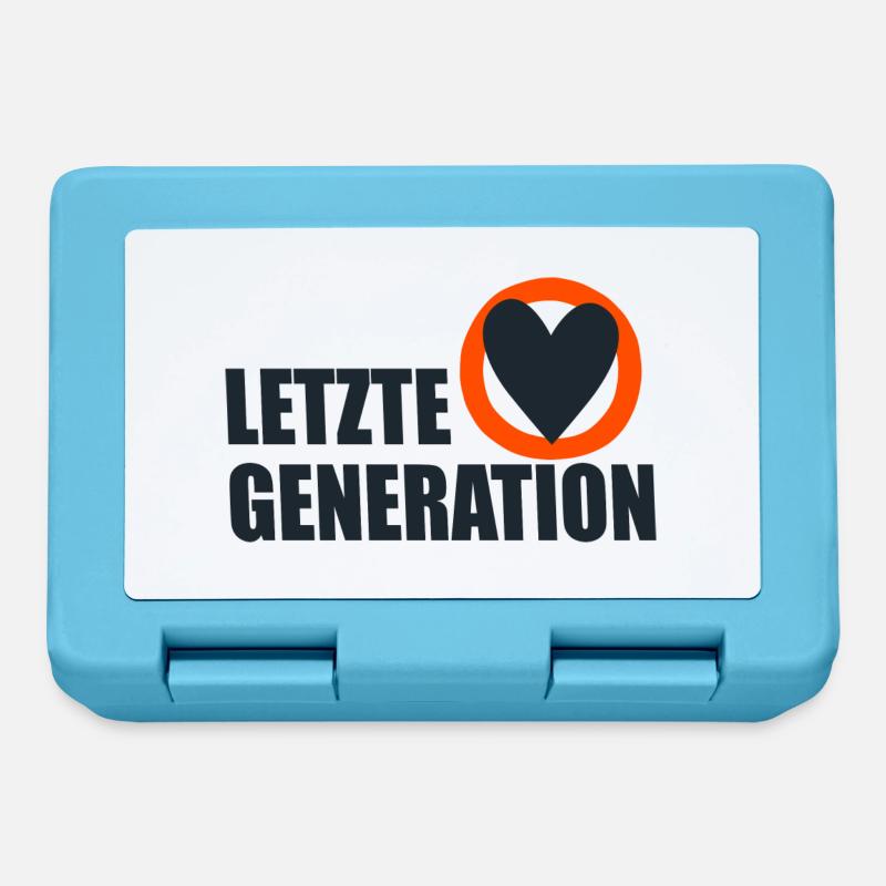 Letzte Generation - Design 4 - Brotdose - Saphirblau