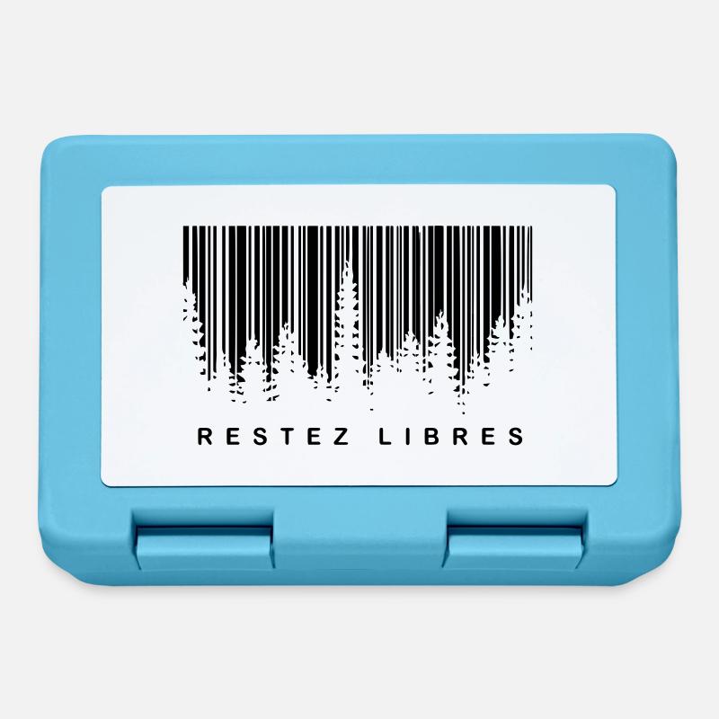 RESTEZ LIBRES - Boîte à goûter - bleu saphir