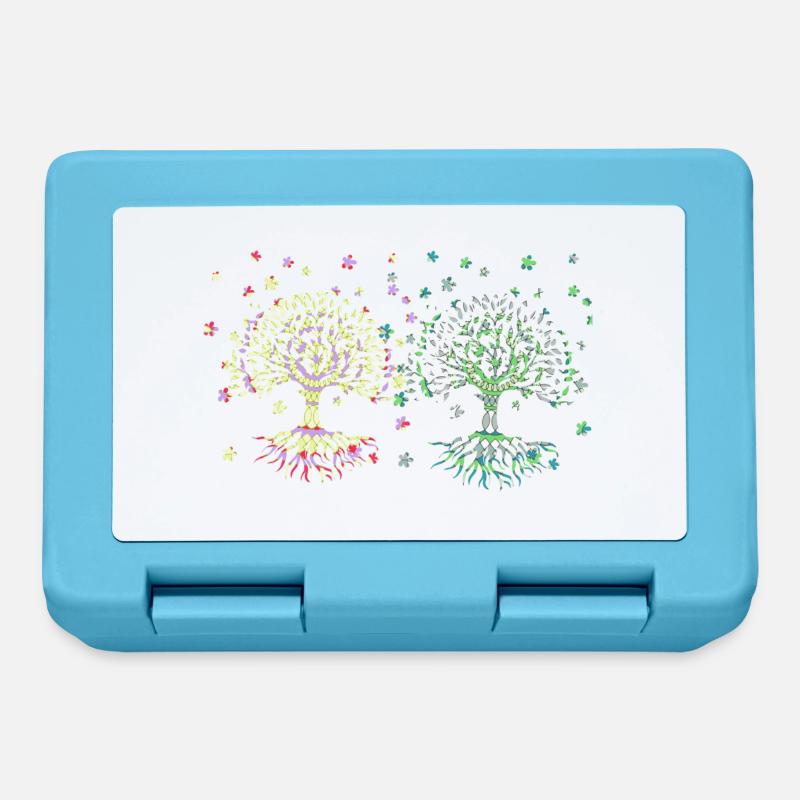 Arbre de Vie, Arbre De Vie, Arbres - Boîte à goûter - bleu saphir