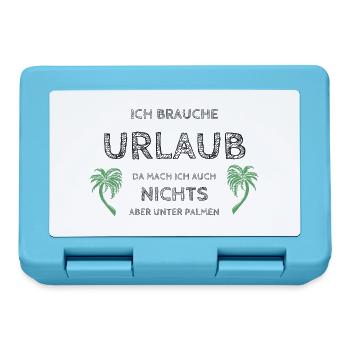 I need a vacation - Lunchbox - sapphire blue - Front