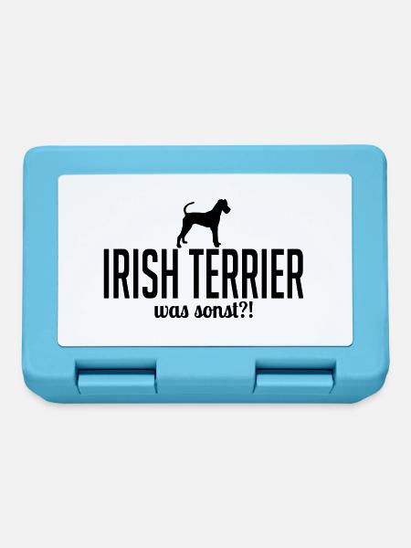 IRISH TERRIER was sonst - Brotdose - Saphirblau