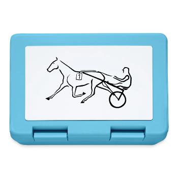 Trotting horse - Lunchbox - sapphire blue - Front