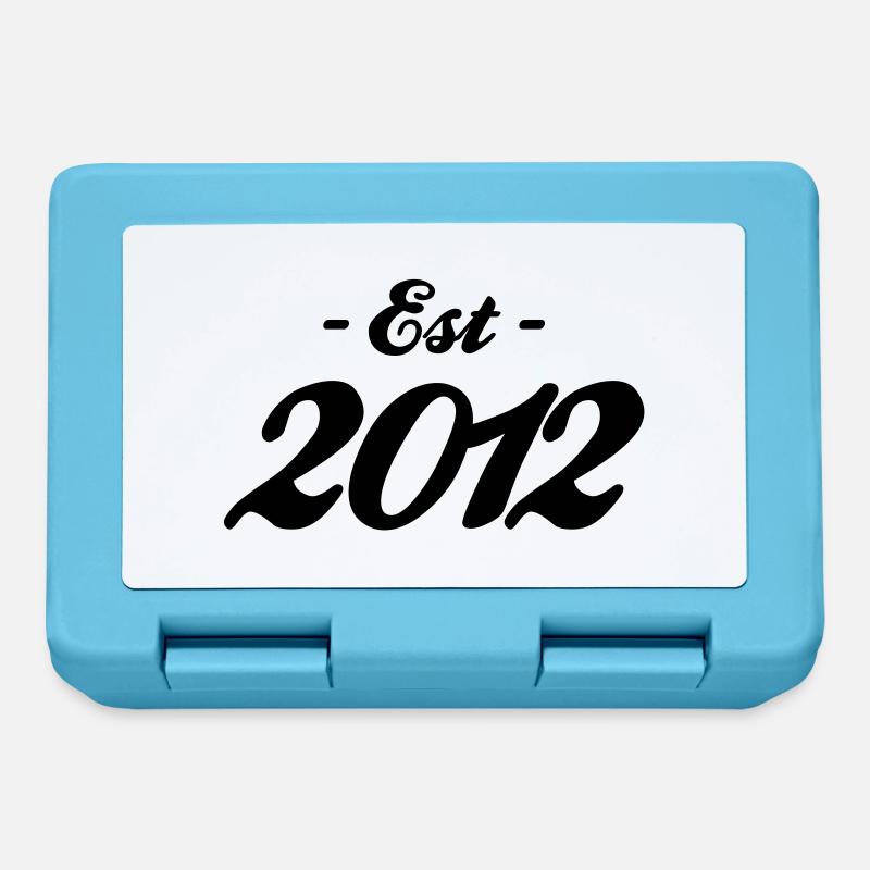 Geburt - Established 2012 - Brotdose - Saphirblau