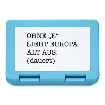 lustig - Brotdose - Saphirblau - Vorne