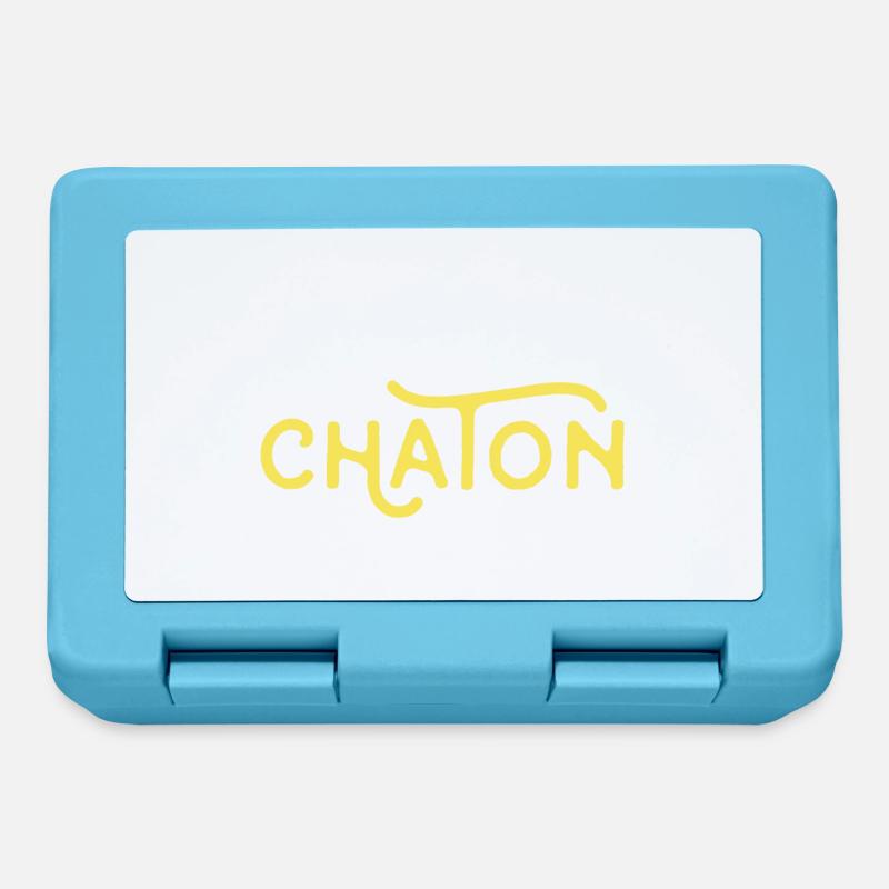 Appelle moi chaton - Boîte à goûter - bleu saphir