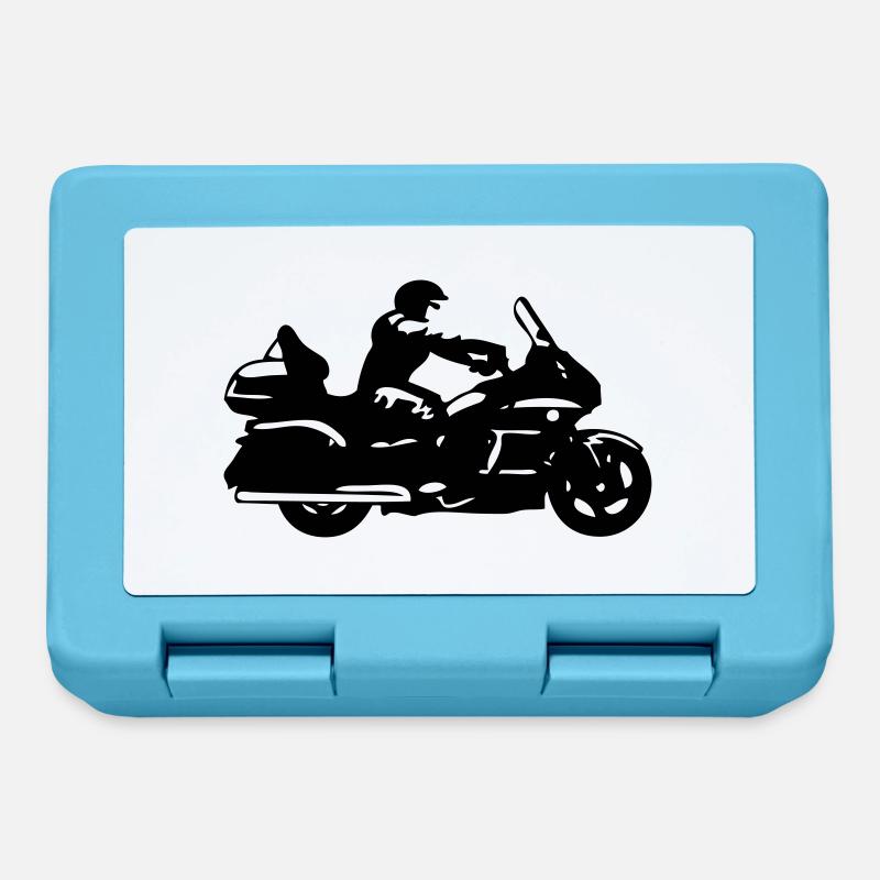 goldwing gt motorcycle drawing - Lunchbox - sapphire blue