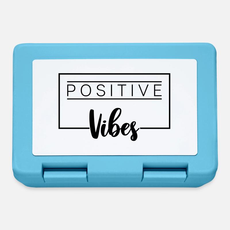 Positive Vibes - Boîte à goûter - bleu saphir